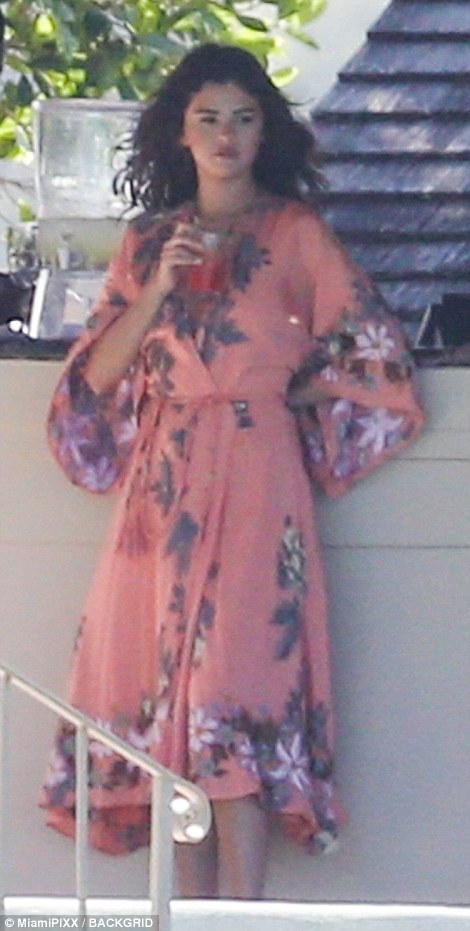 selena gomez floral dress